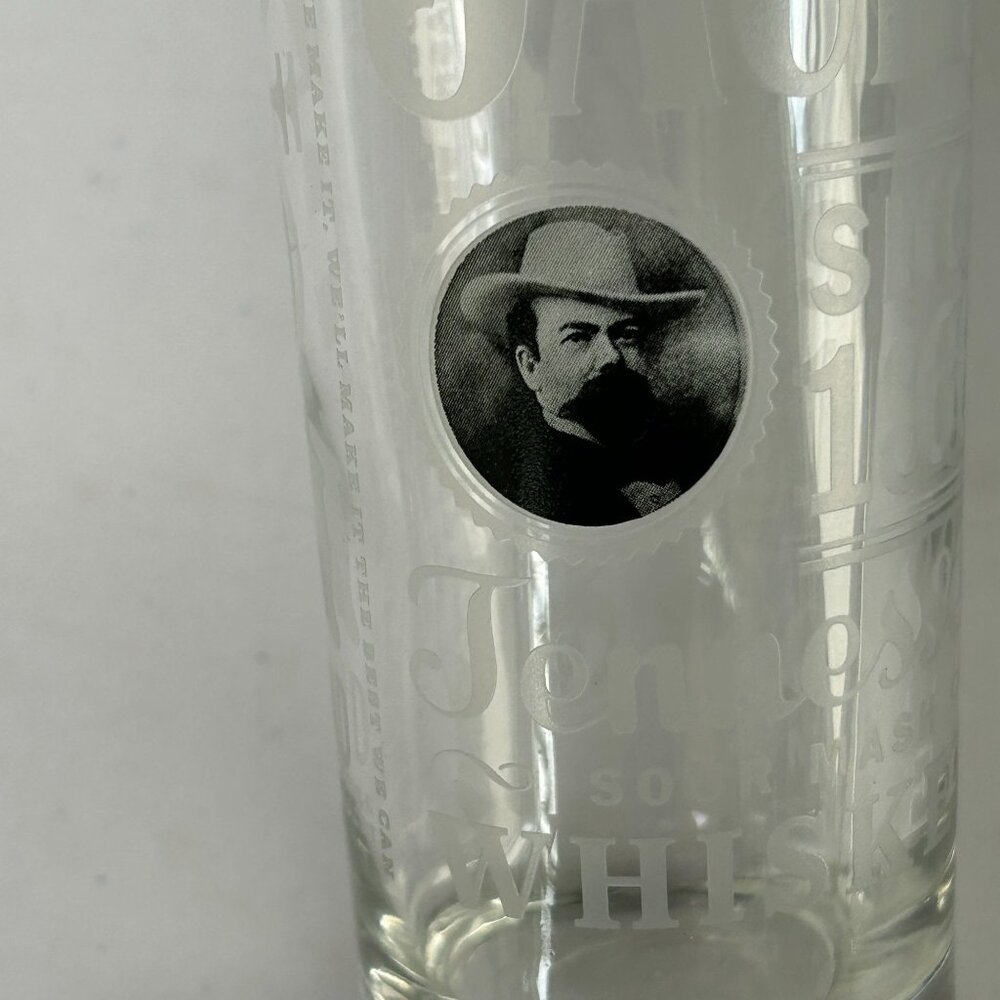 Jack Daniels High Ball Glass Tennessee Whiskey Tall Silver Rim Sour Mash - Picture 5 of 10